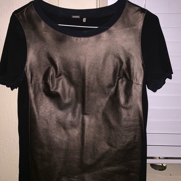 Elie Tahari Tops - Elie Tahari Bronze Lamb Leather Shirt Elie Tahari Tops - Elie Tahari Bronze Lamb Leather Shirt